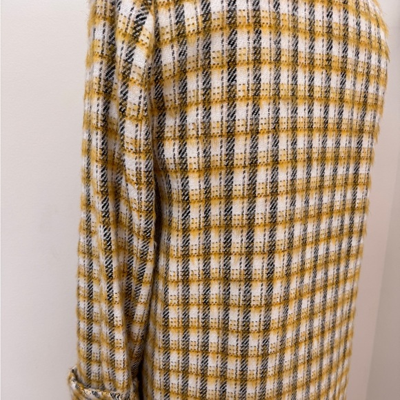 VERONICA BEARD Jin Dickey Brushed Checked Cotton-Blend Coat - Picture 8 of 11
